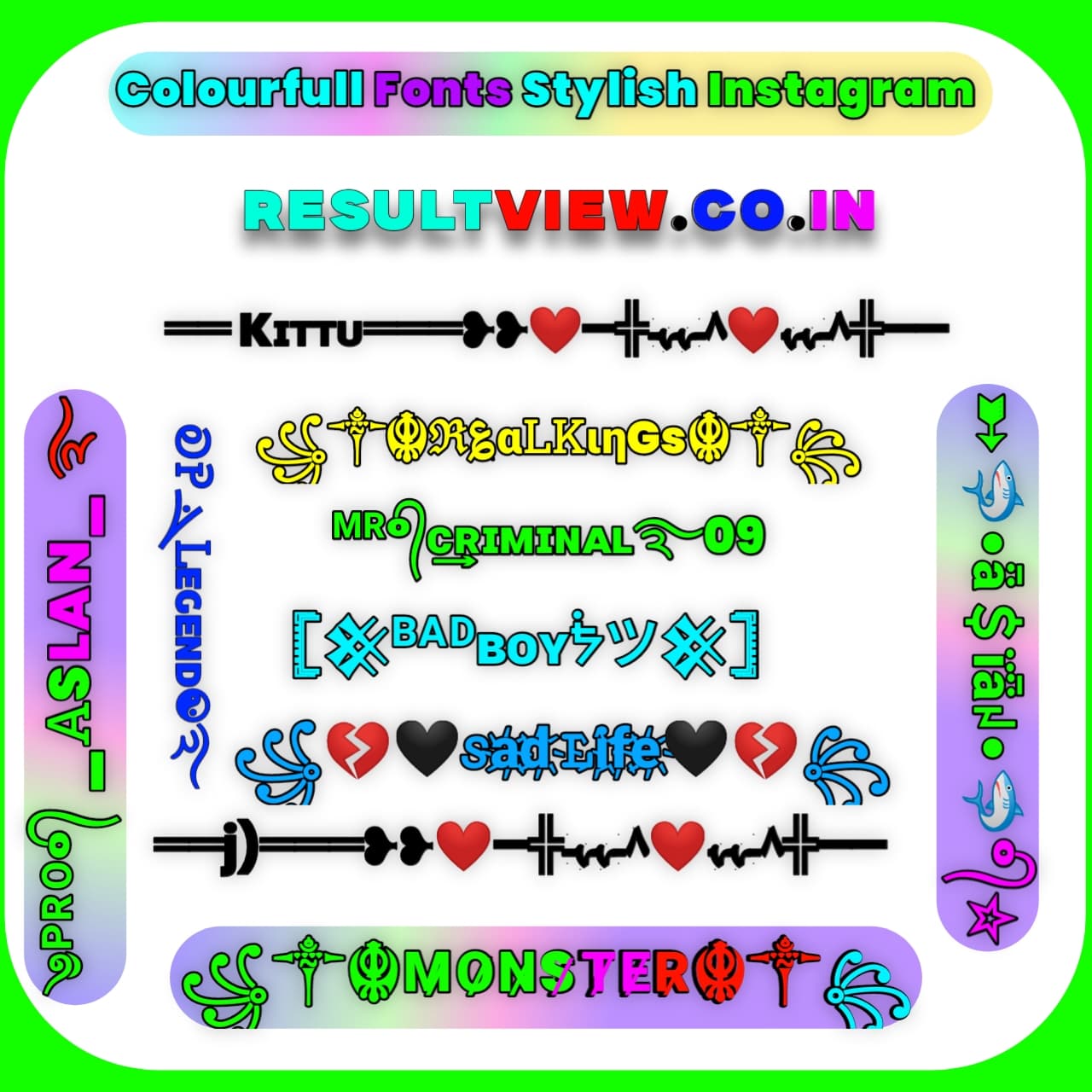 Asian Style Font Instagram