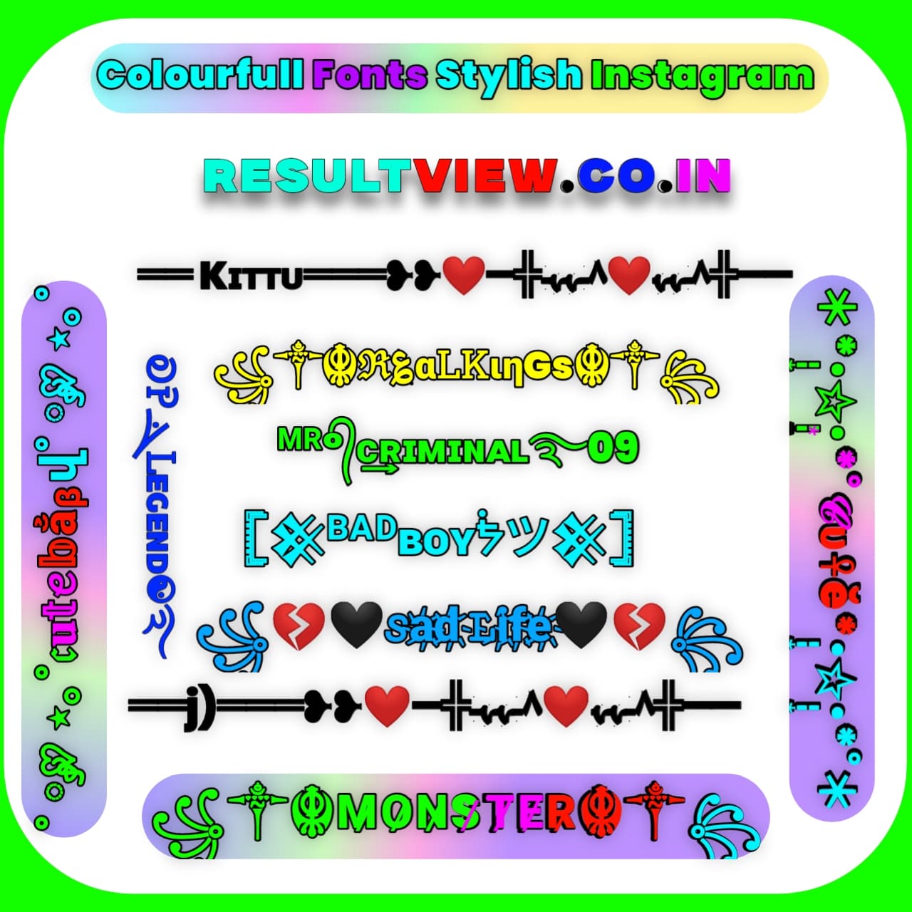 fancy Cute Font Instagram Style Cute Font Instagram Style