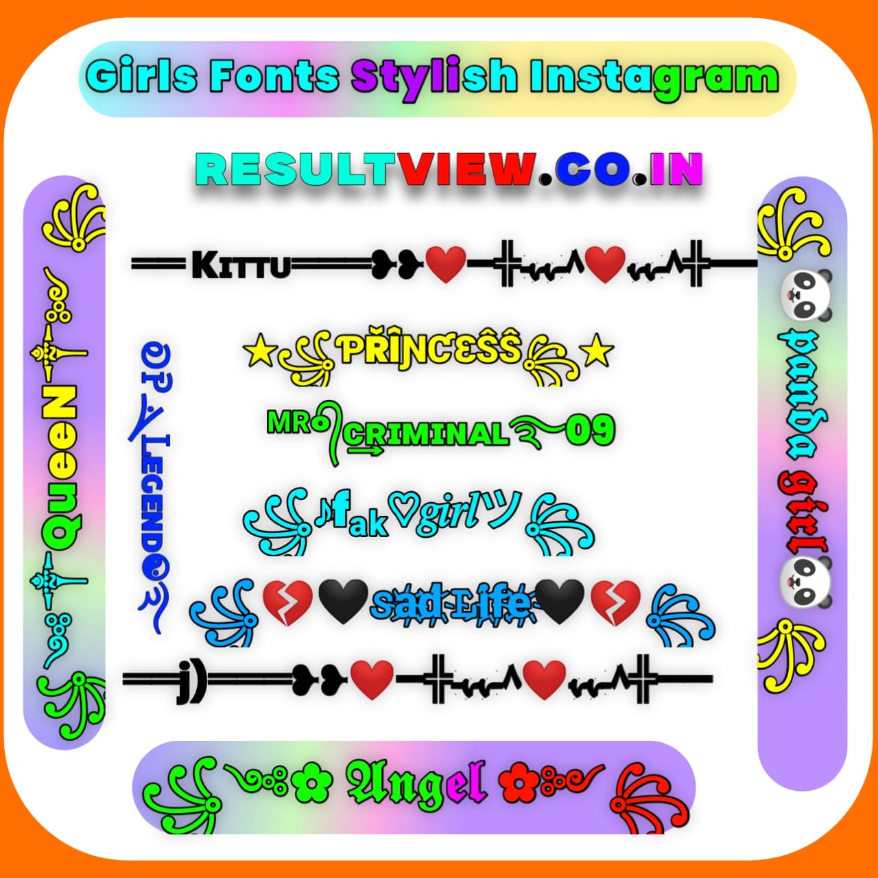 Fancy Instagram Font Styles For Girls Instagram Font Styles For Girls