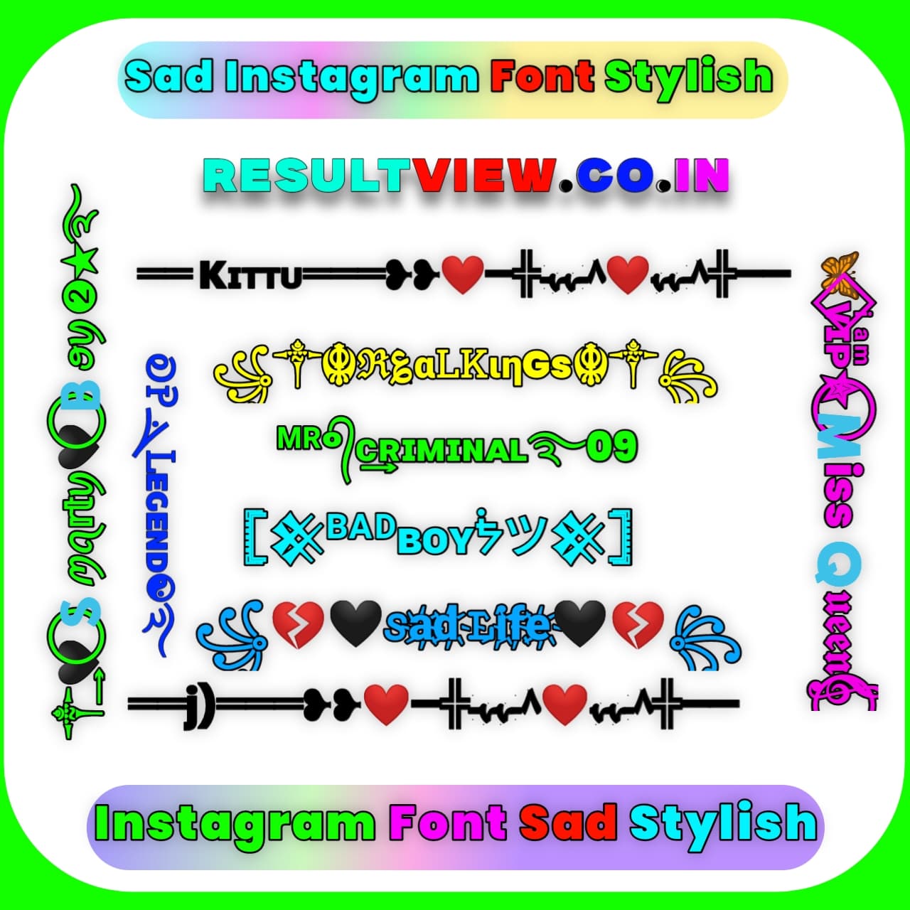 fancy Sad Instagram Font Style Sad Instagram Font Style